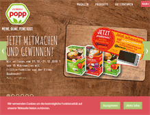 Tablet Screenshot of popp-feinkost.de